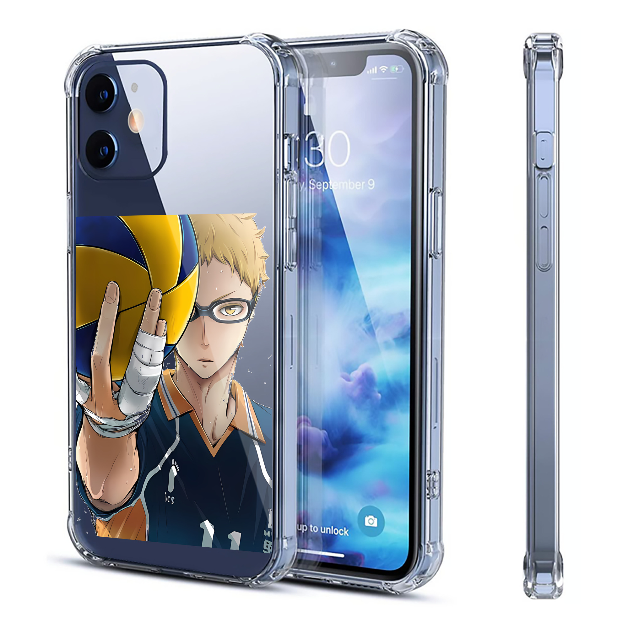 （画像用） ハイキュー!! Haikyu!! 【iPhone 12シリーズ対応】透明スマホケース（クリアソフトケース）